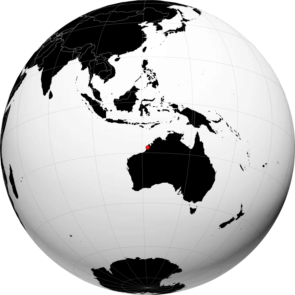 Broome trên quả địa cầu