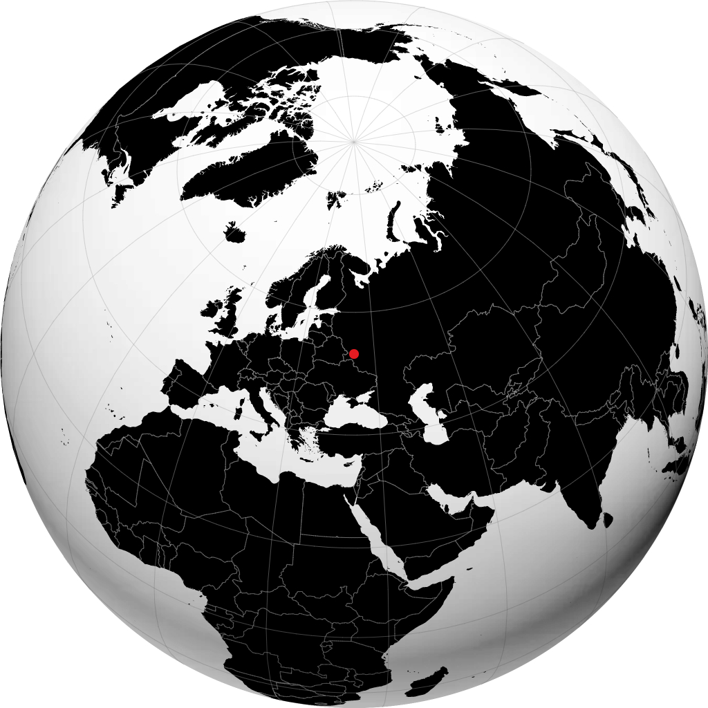 Bryansk trên quả địa cầu