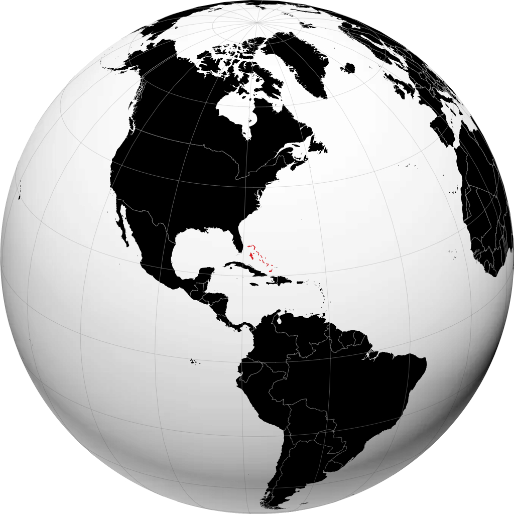 Bahamas trên quả địa cầu