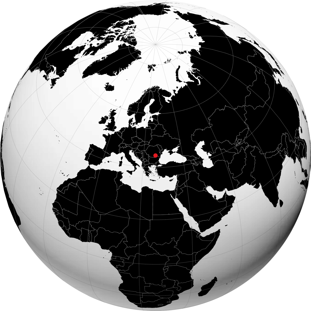 Bucharest trên quả địa cầu