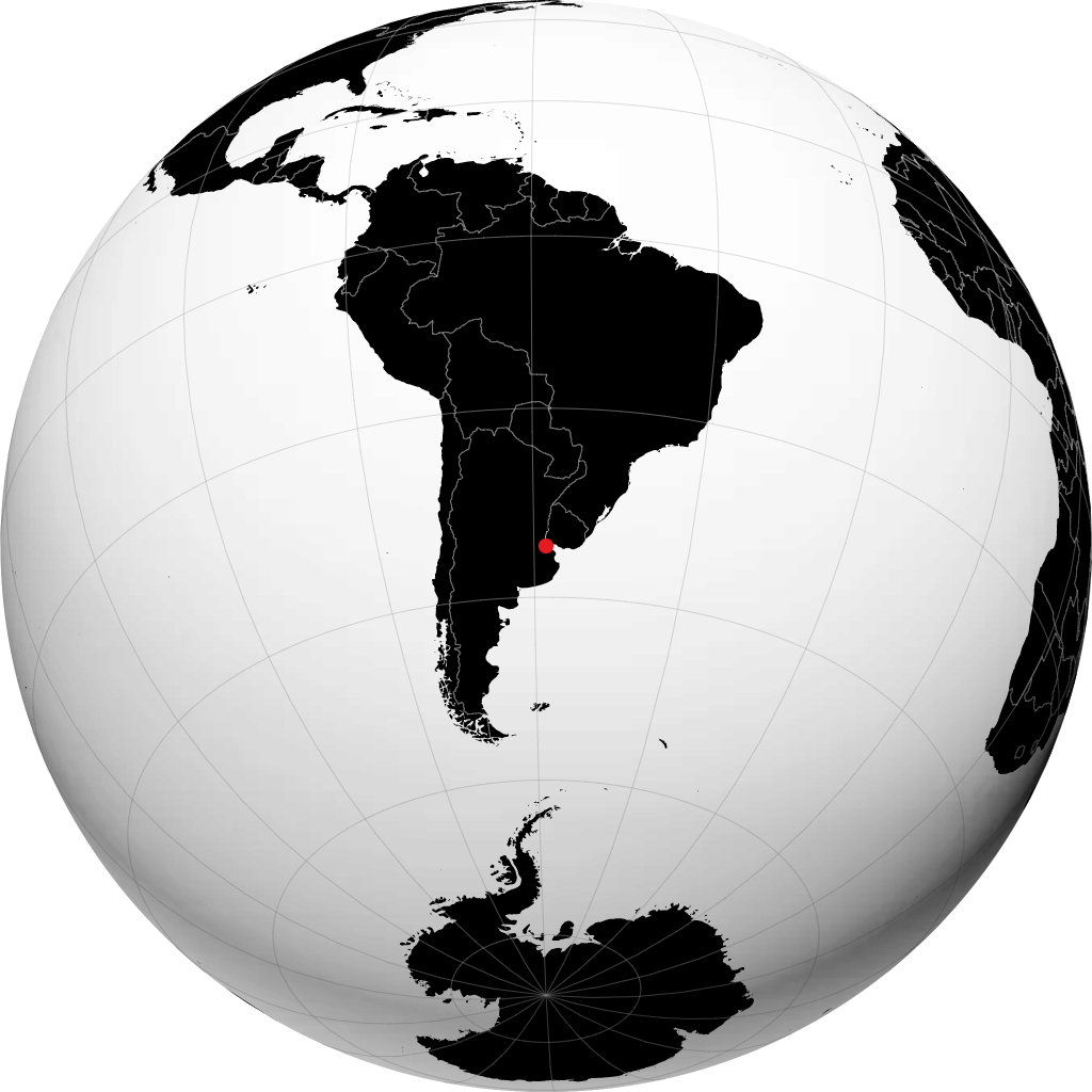 Buenos Aires trên quả địa cầu