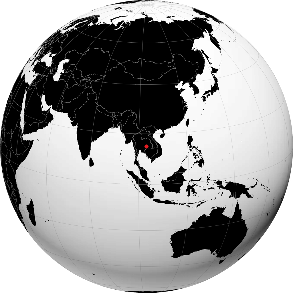 Buriram trên quả địa cầu