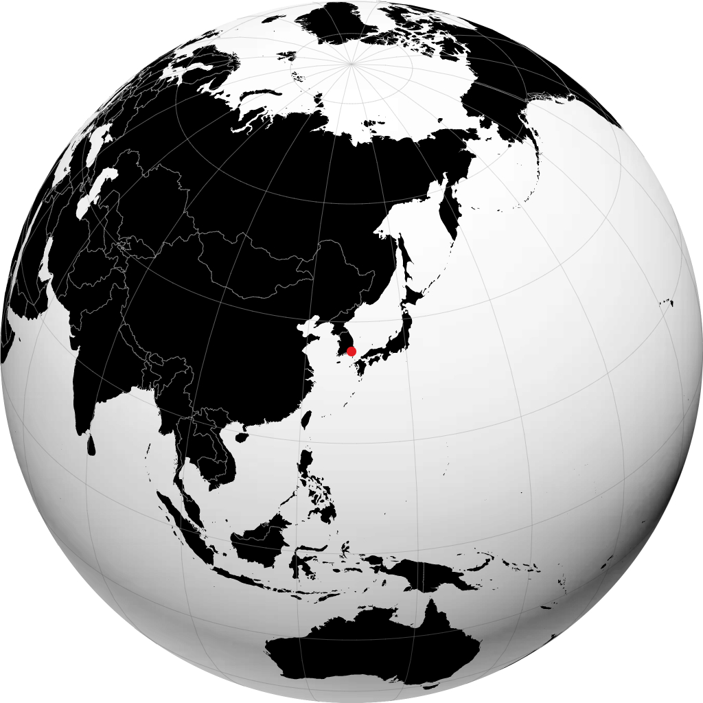 Busan trên quả địa cầu