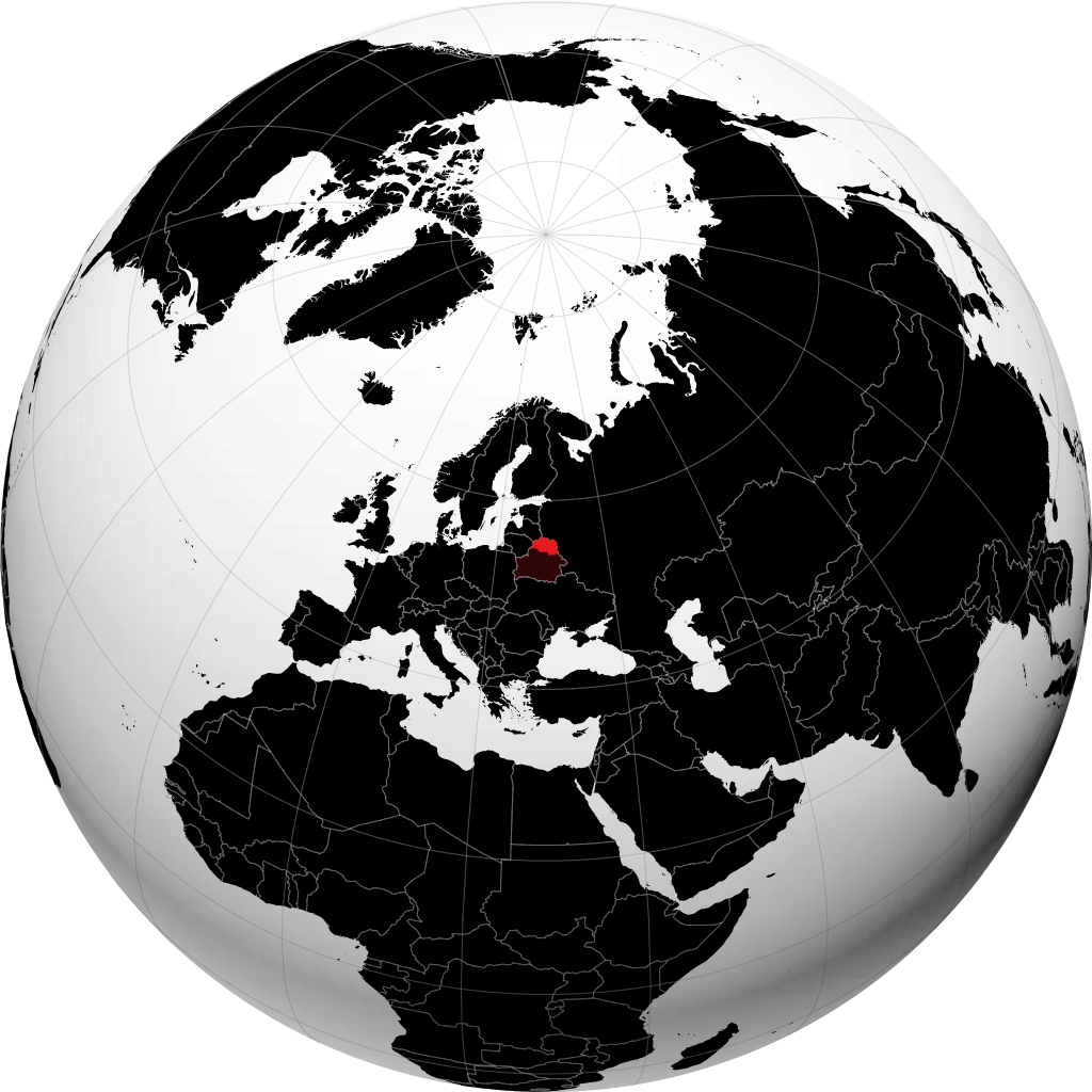 Tỉnh Vitebsk trên quả địa cầu