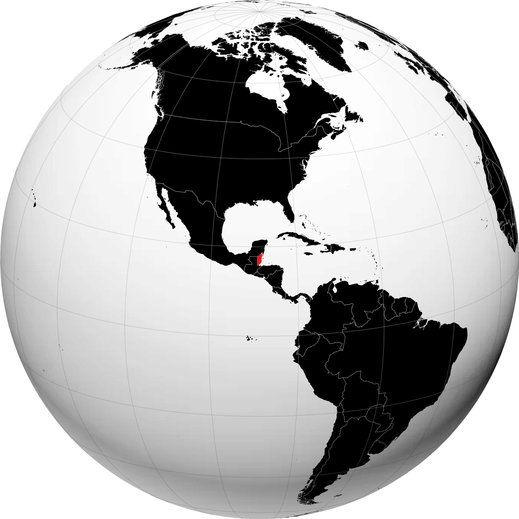 Belize trên quả địa cầu