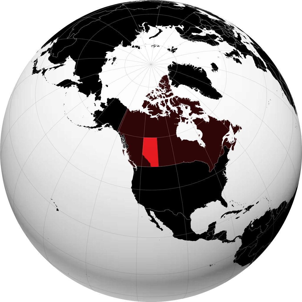Alberta trên quả địa cầu