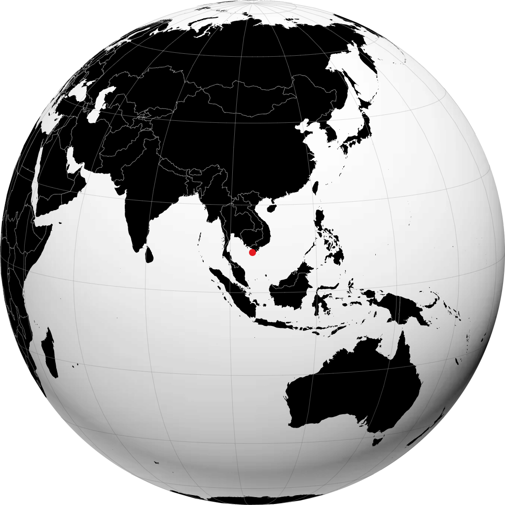 Cà Mau trên quả địa cầu