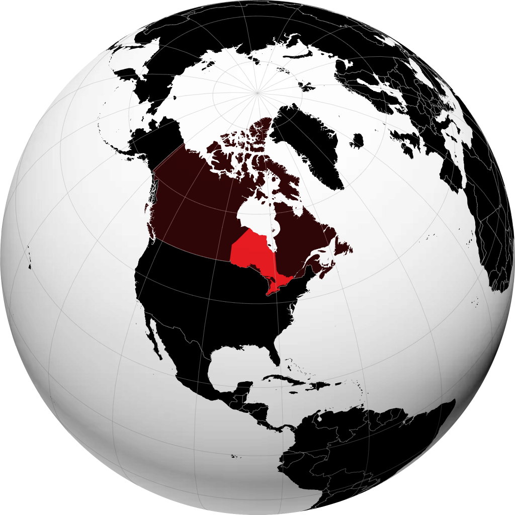 Ontario trên quả địa cầu