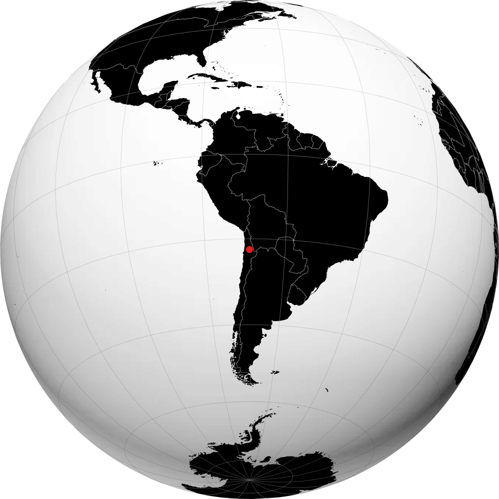 Calama trên quả địa cầu