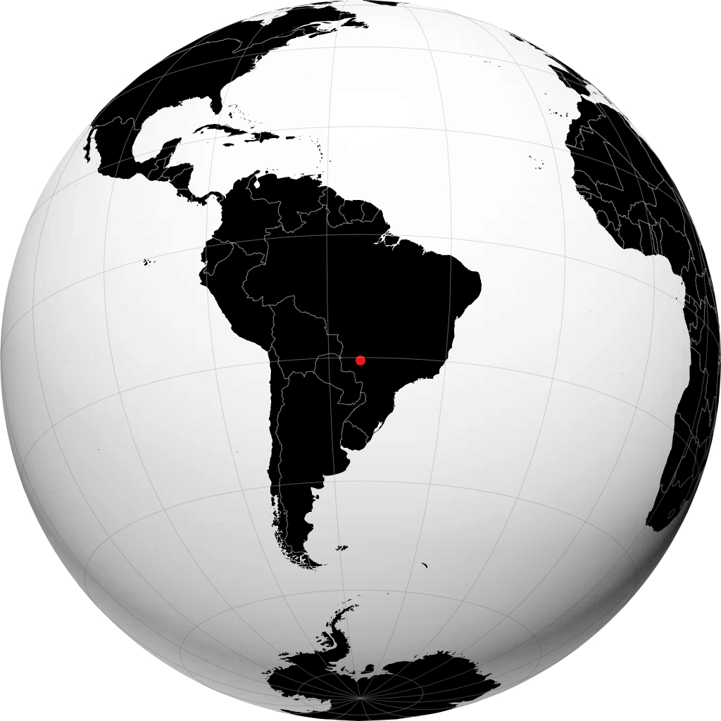 Campo Grande trên quả địa cầu