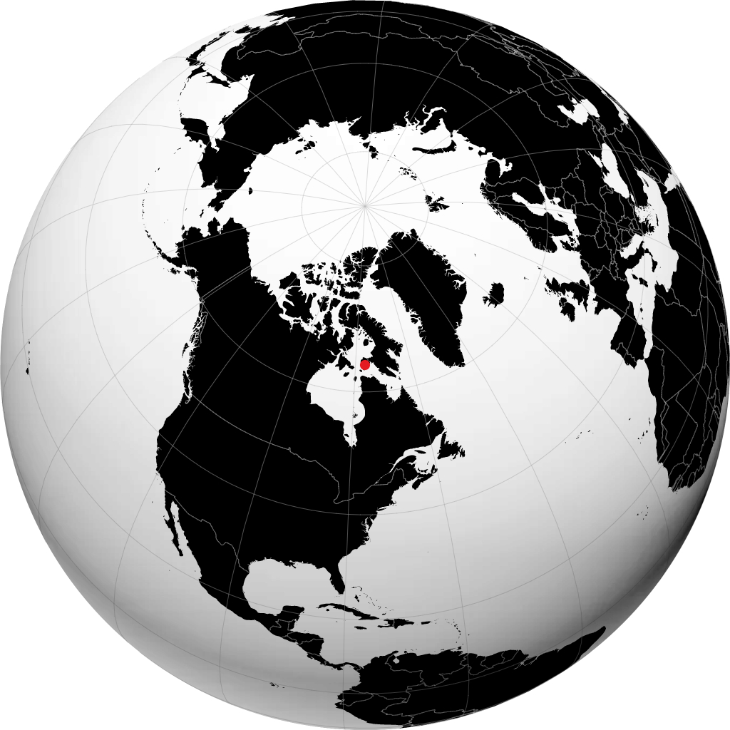Cape Dorset trên quả địa cầu