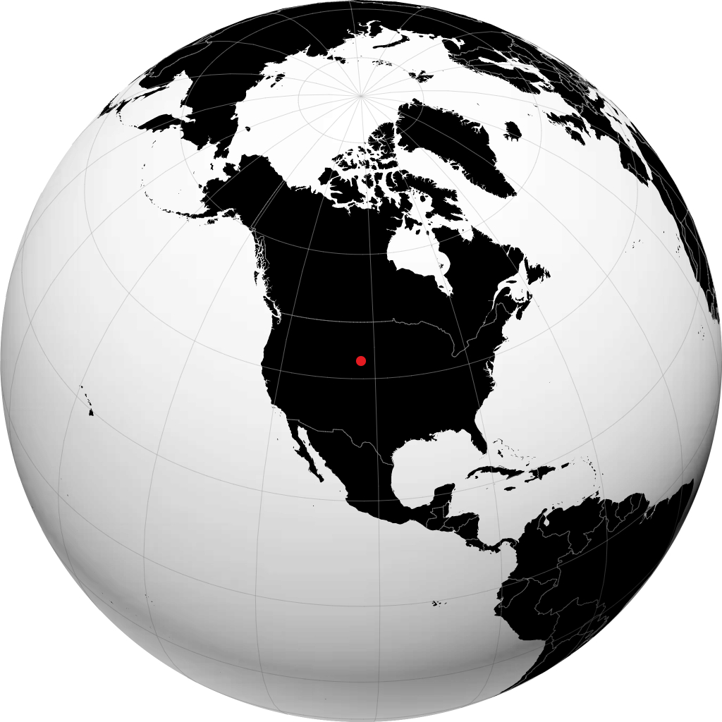 Chadron trên quả địa cầu