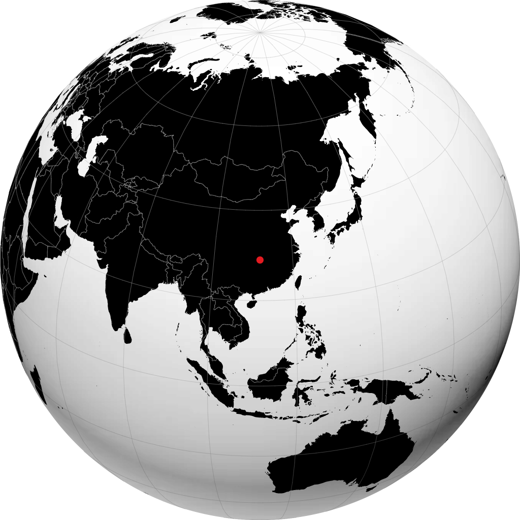 Changde trên quả địa cầu
