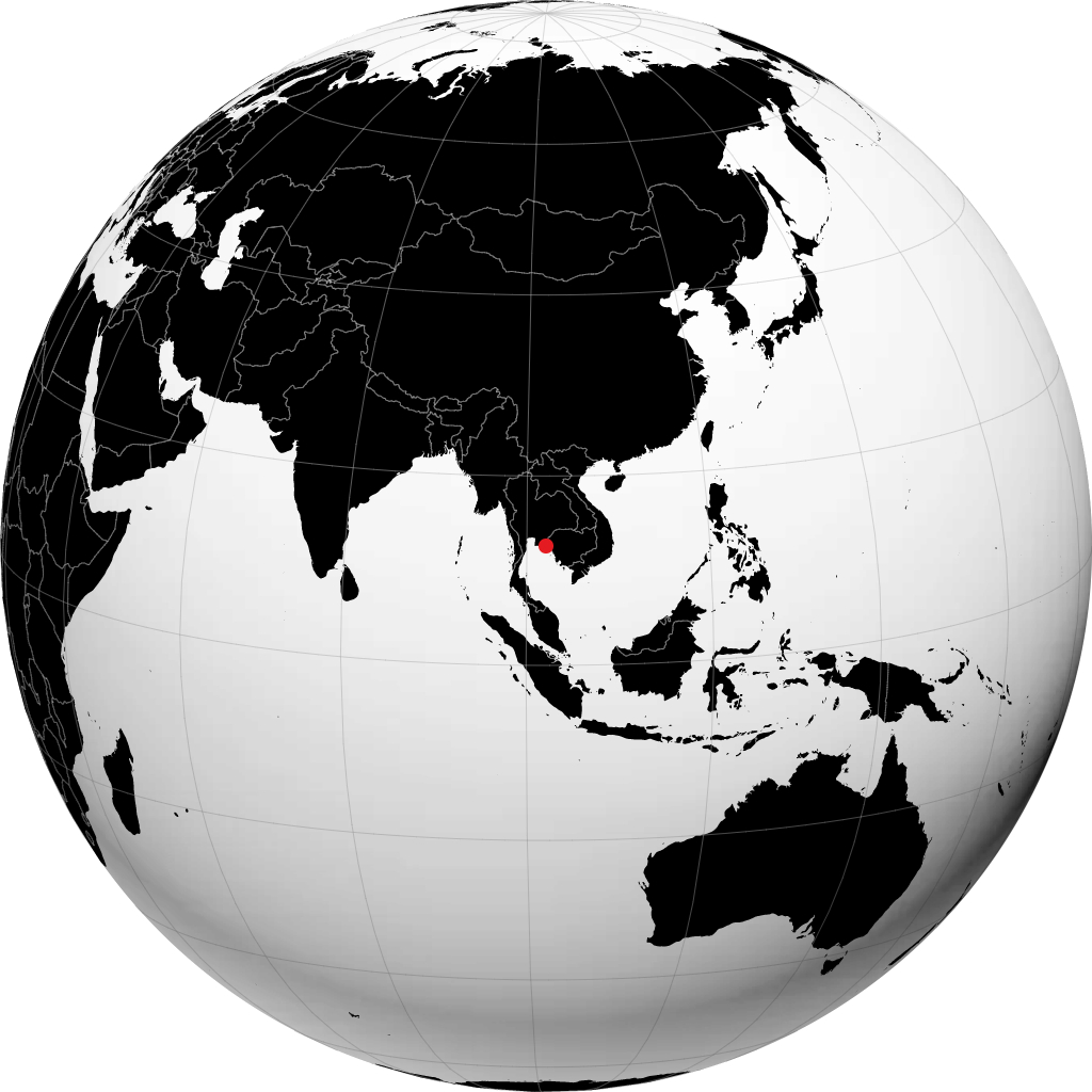 Chanthaburi trên quả địa cầu