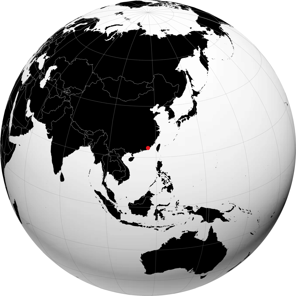 Chaozhou trên quả địa cầu