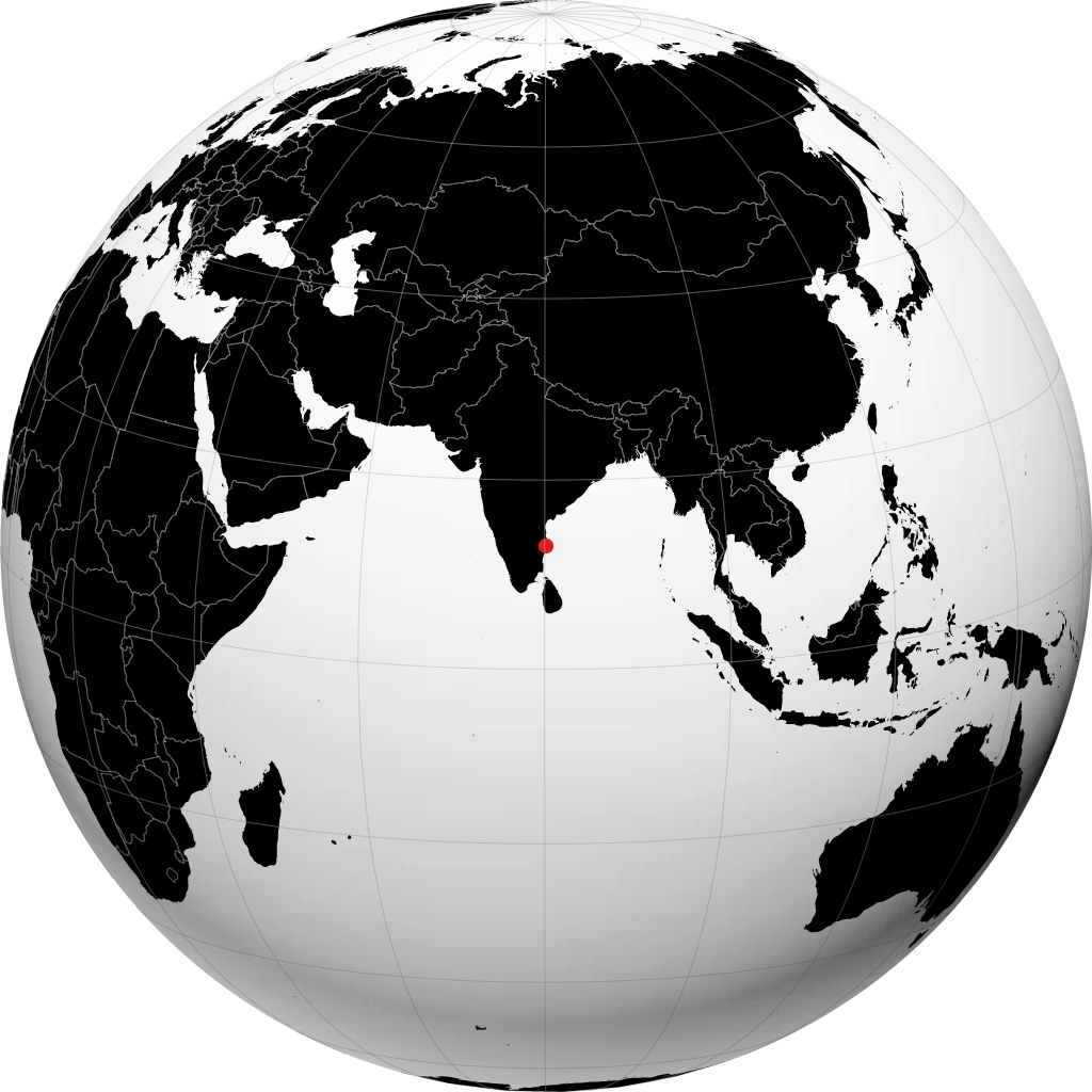 Chennai trên quả địa cầu