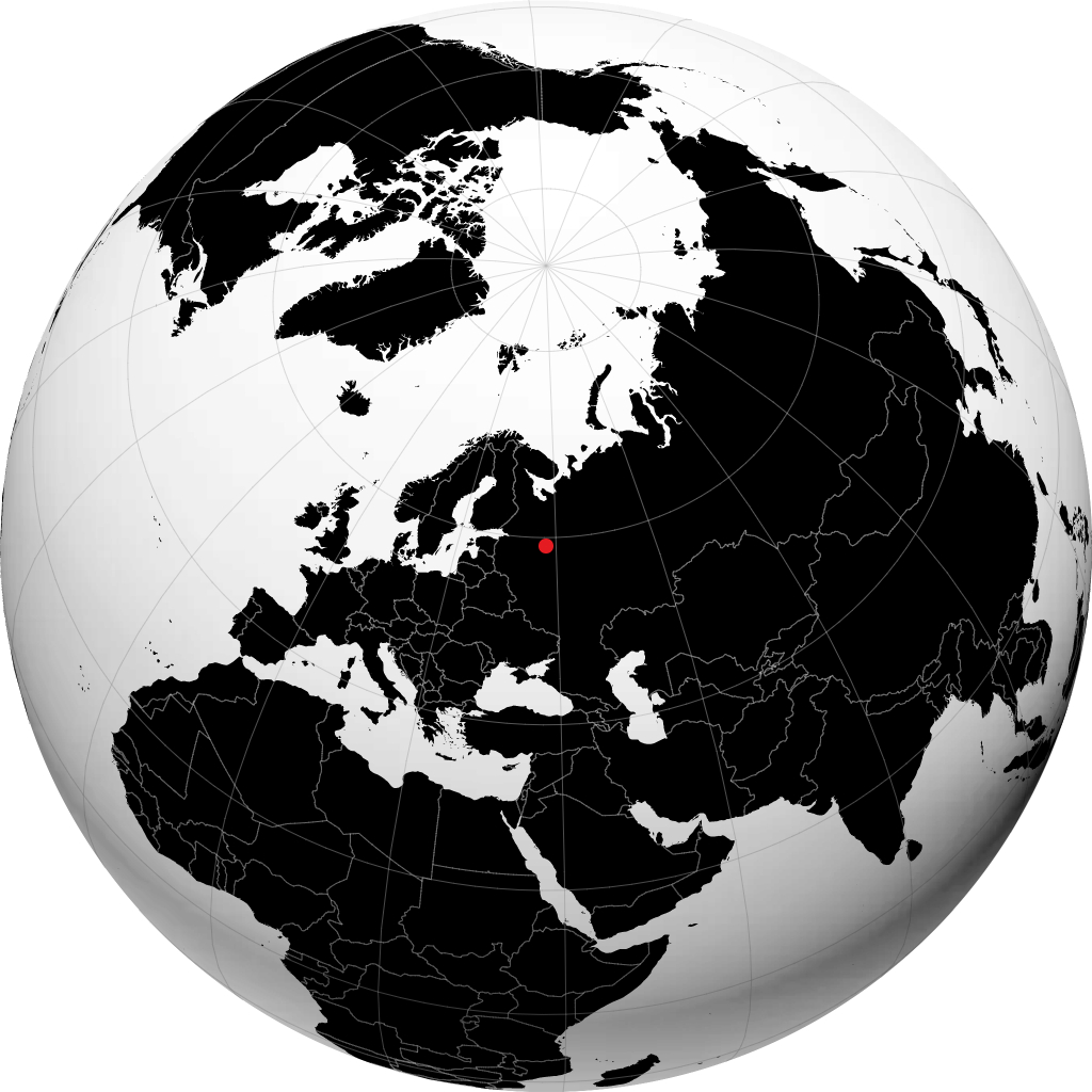 Cherepovets trên quả địa cầu