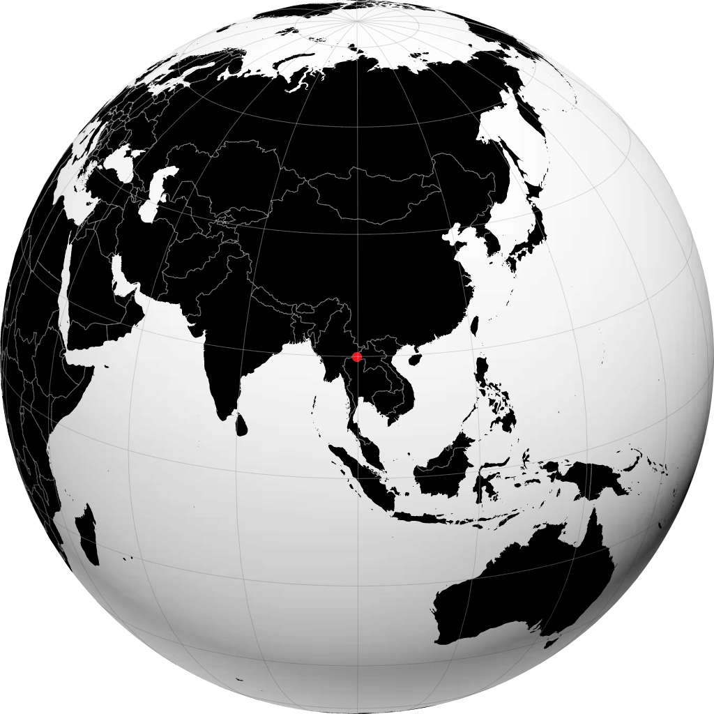 Chiang Rai trên quả địa cầu