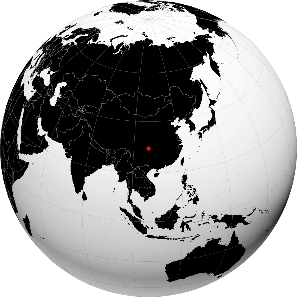 Trùng Khánh trên quả địa cầu