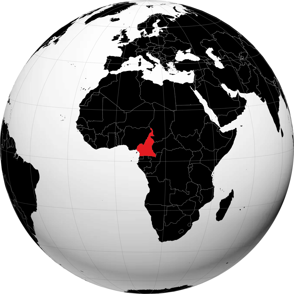 Cameroon trên quả địa cầu