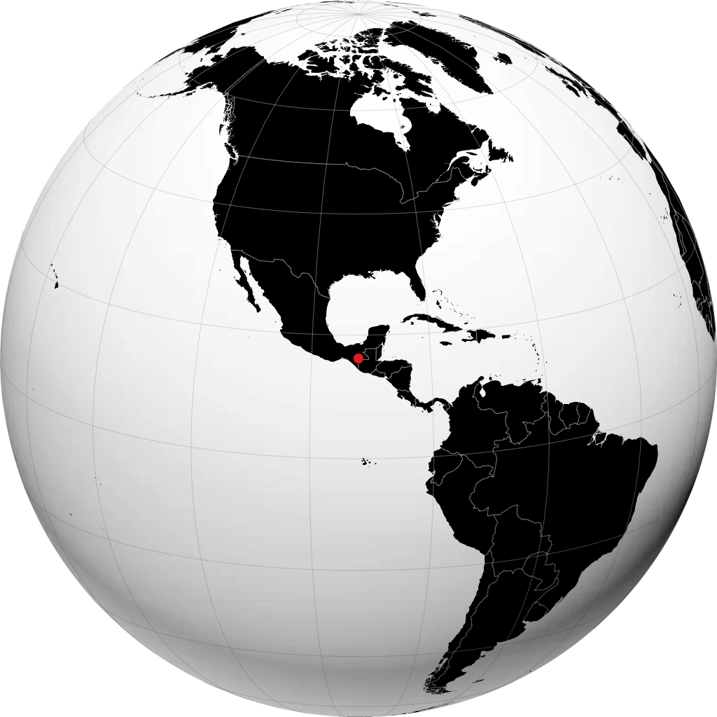 Comitán de Domínguez trên quả địa cầu