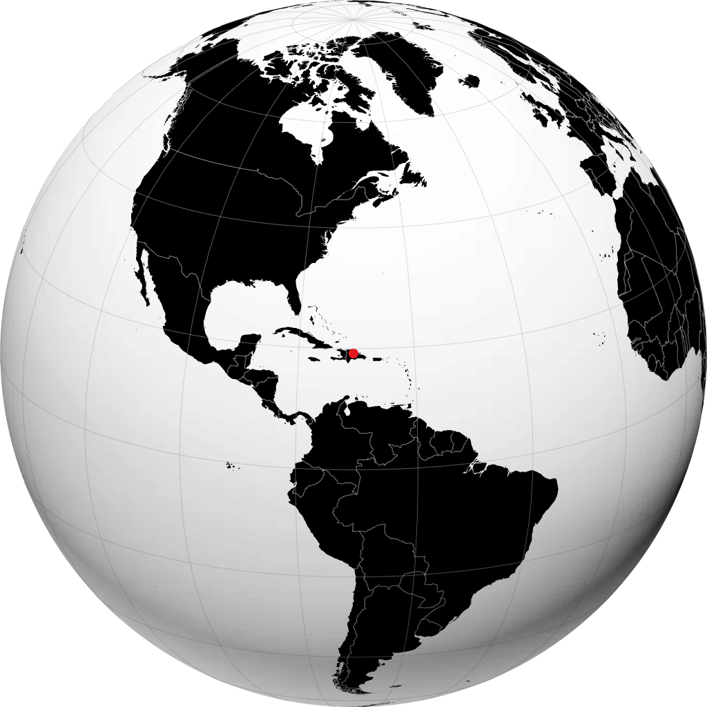 Concepción de la Vega trên quả địa cầu