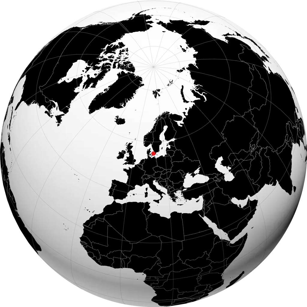Copenhagen trên quả địa cầu