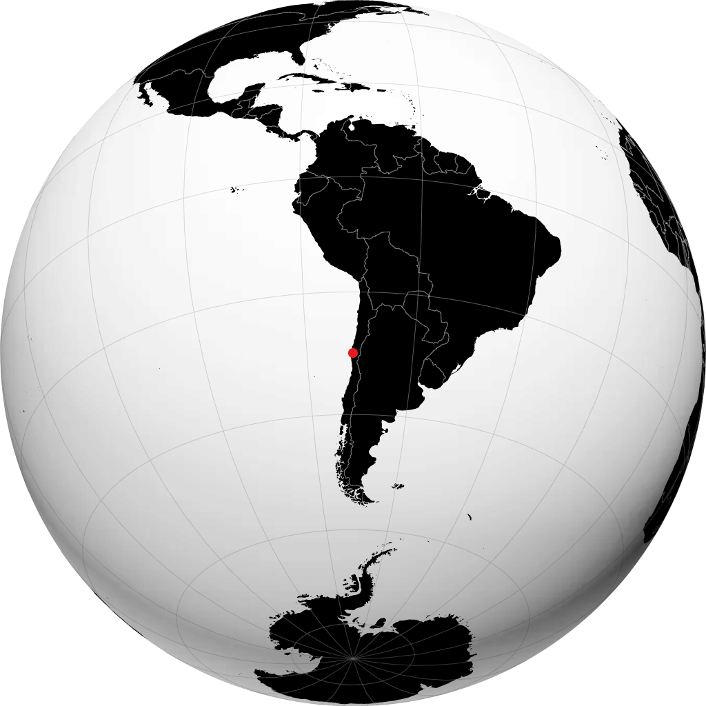 Coquimbo trên quả địa cầu