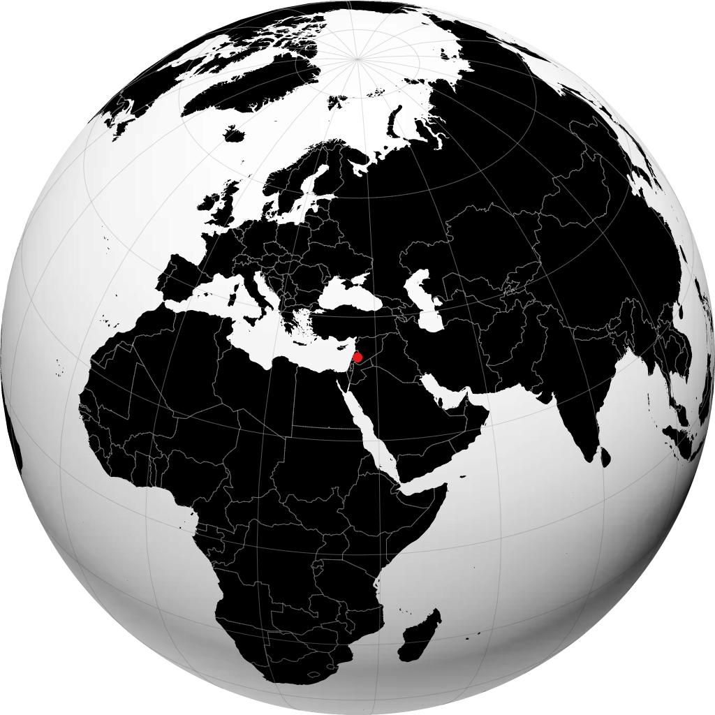 Damascus trên quả địa cầu