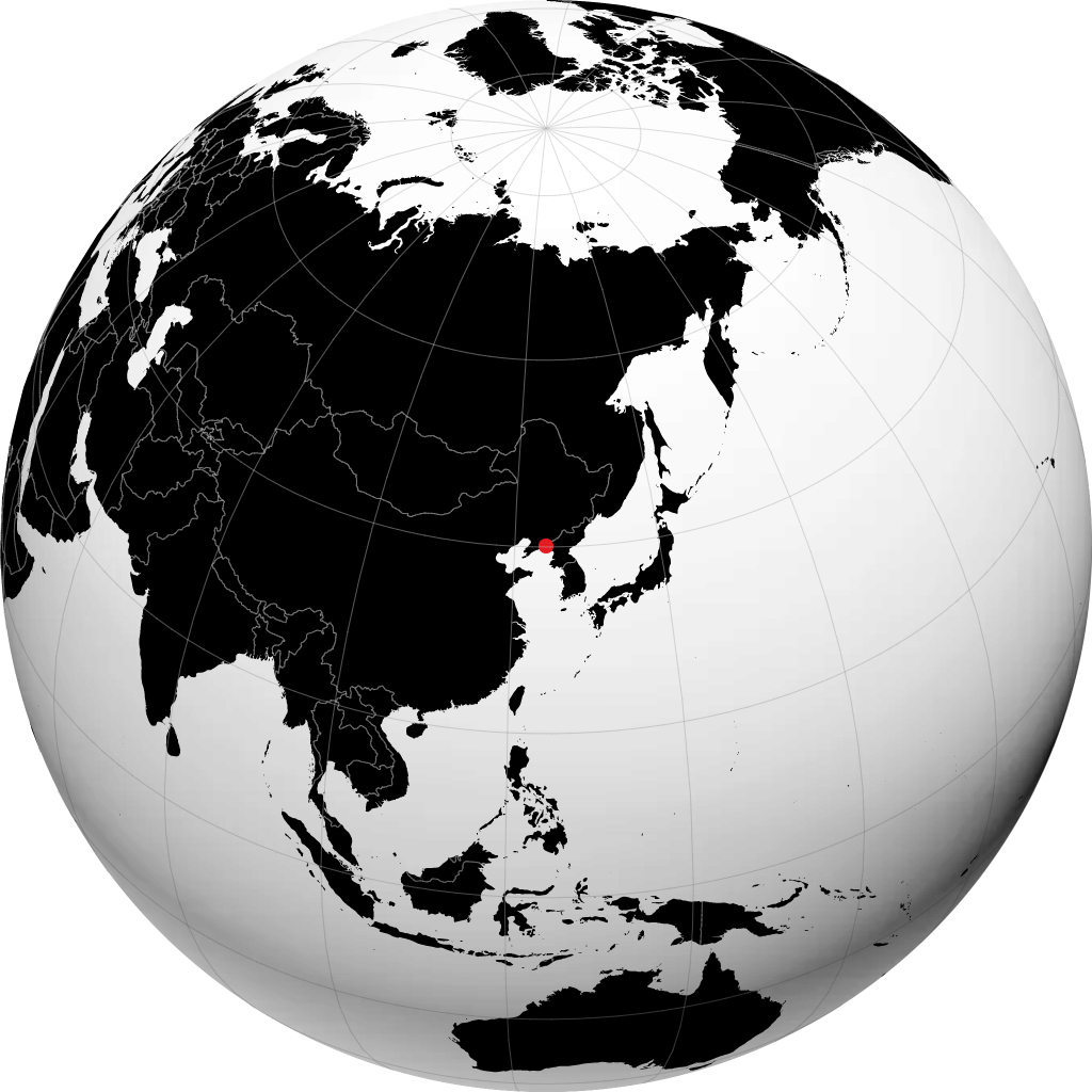 Dandong trên quả địa cầu