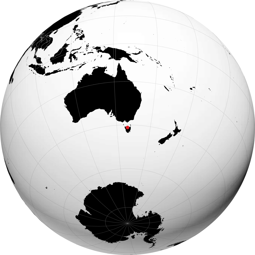 Devonport trên quả địa cầu