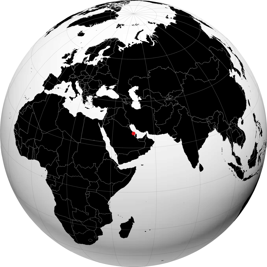 Dhahran trên quả địa cầu
