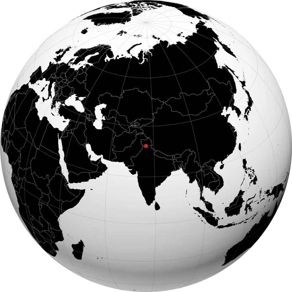 Dharamsala trên quả địa cầu