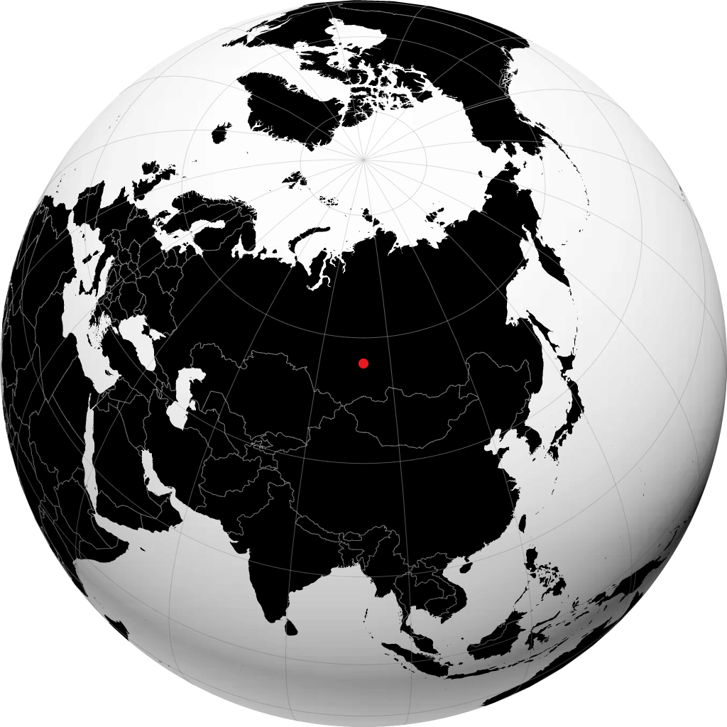 Divnogorsk trên quả địa cầu