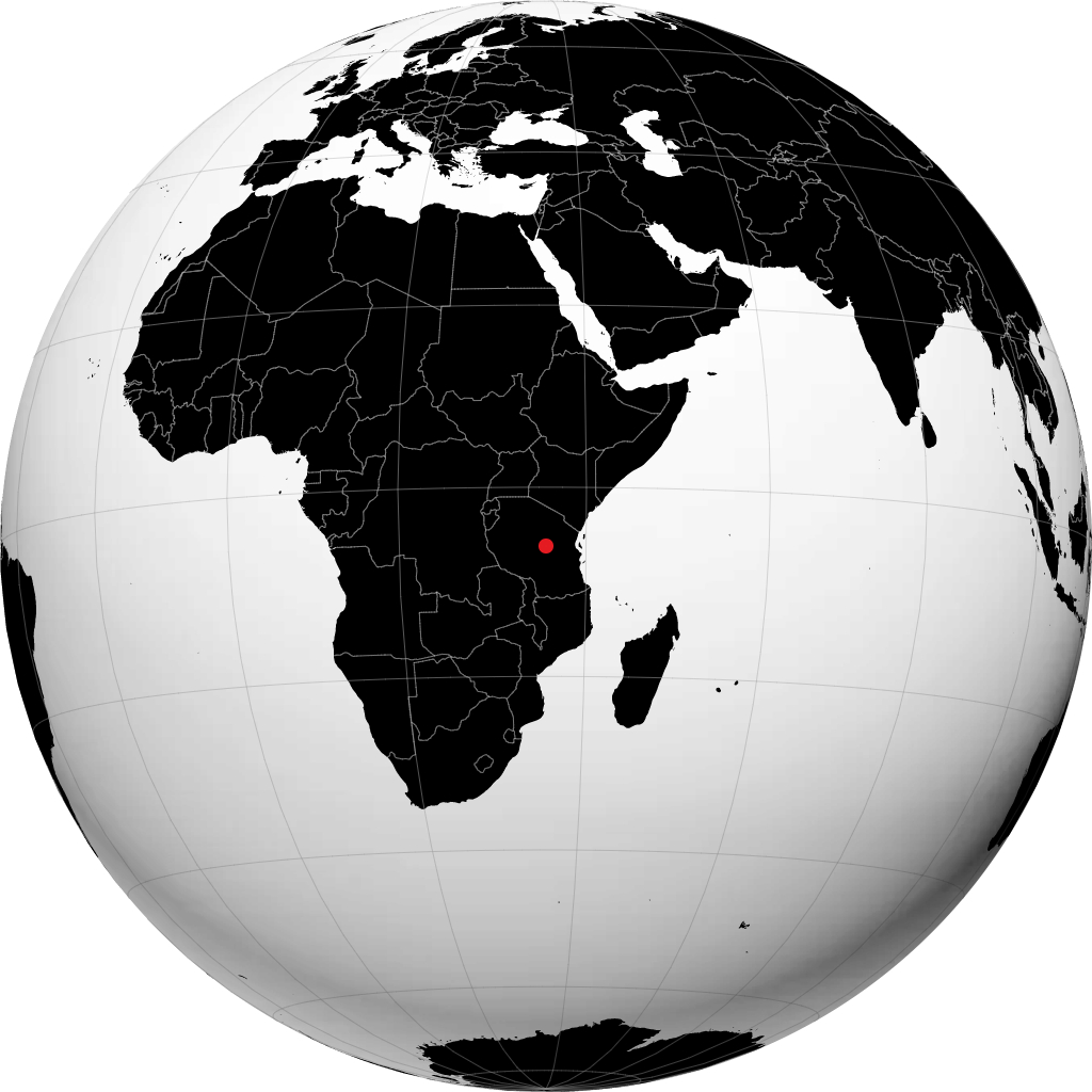 Dodoma trên quả địa cầu