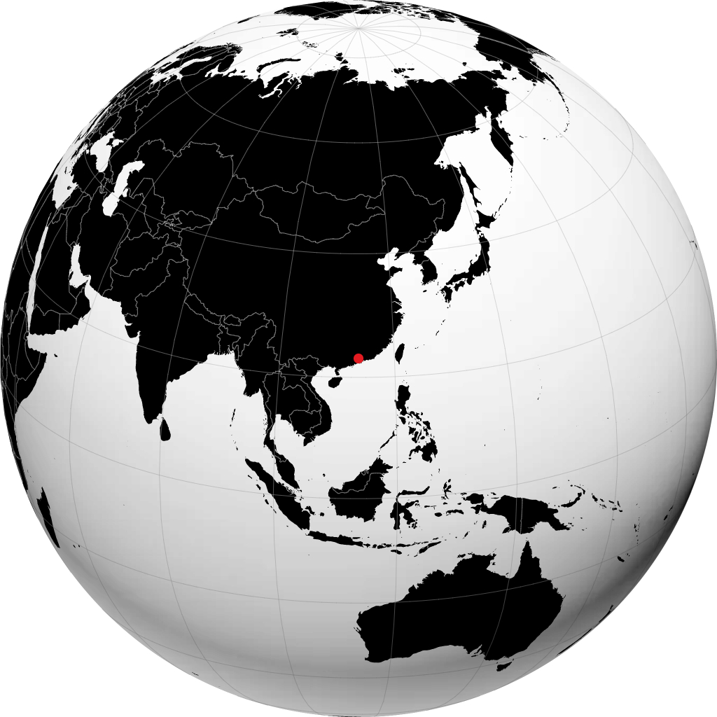 Đông Quan trên quả địa cầu