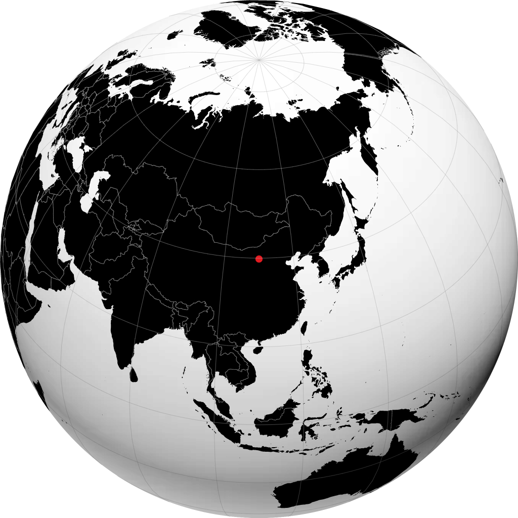 Dongsheng trên quả địa cầu