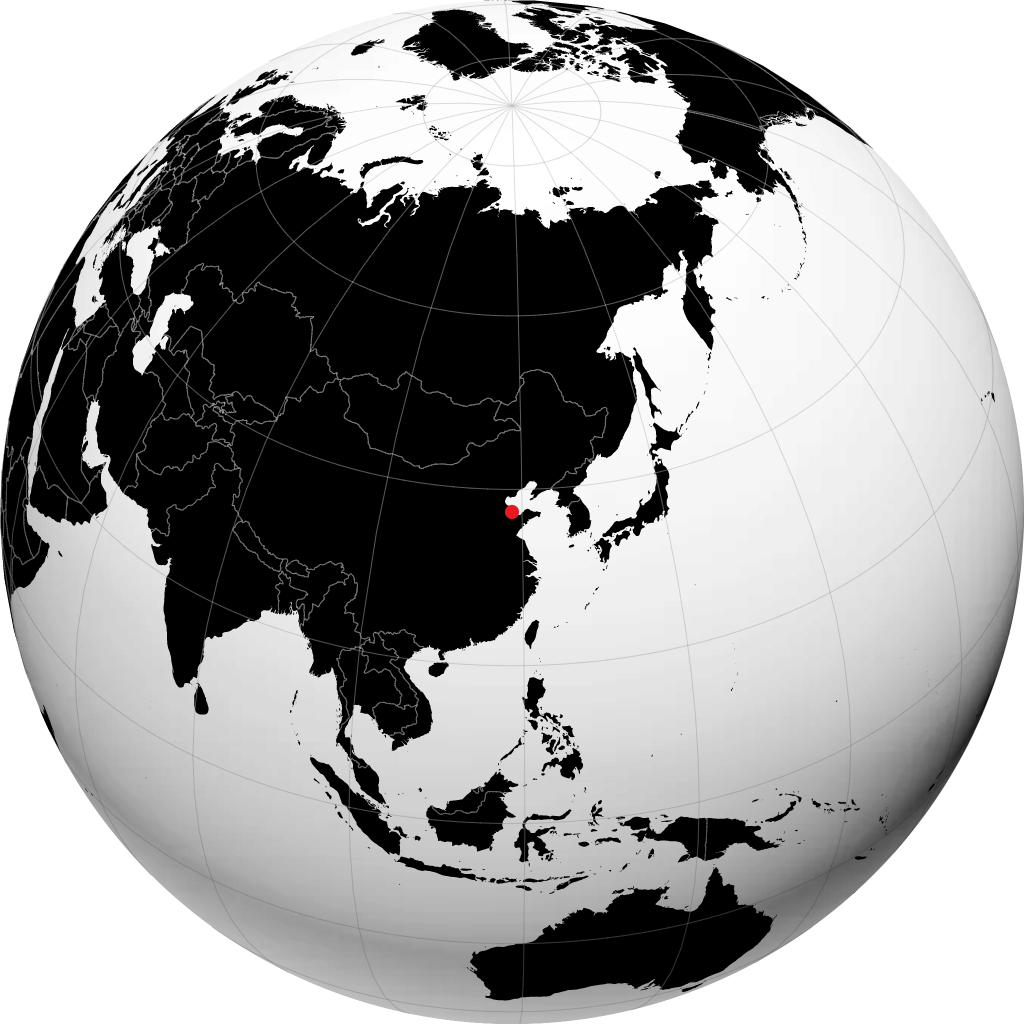 Dongying trên quả địa cầu