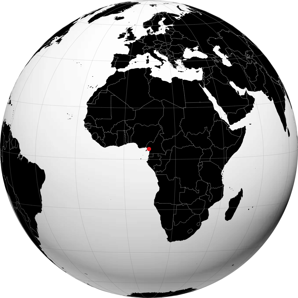 Douala trên quả địa cầu
