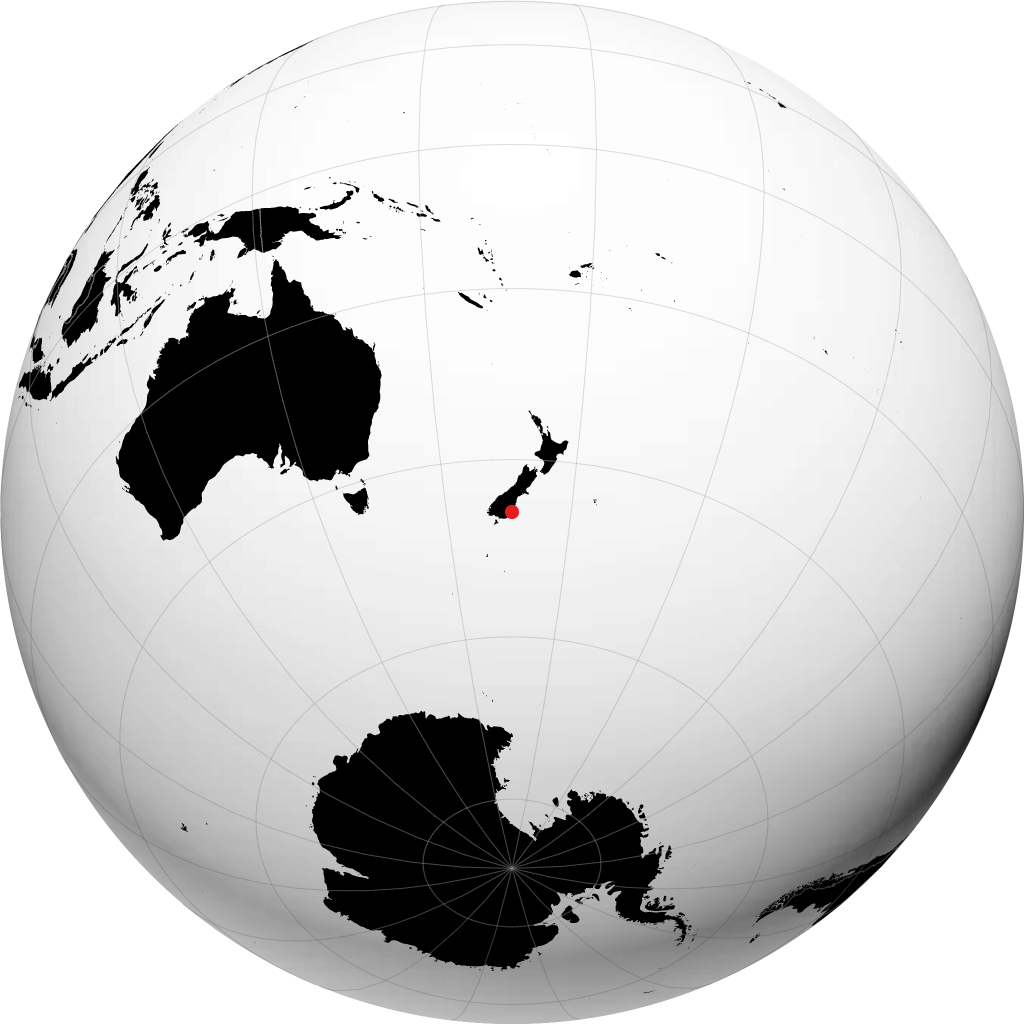 Dunedin trên quả địa cầu