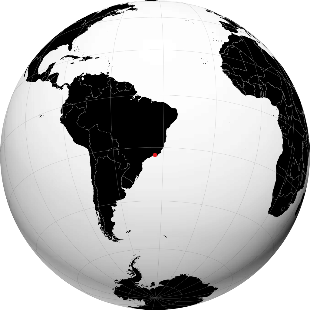 Duque de Caxias trên quả địa cầu
