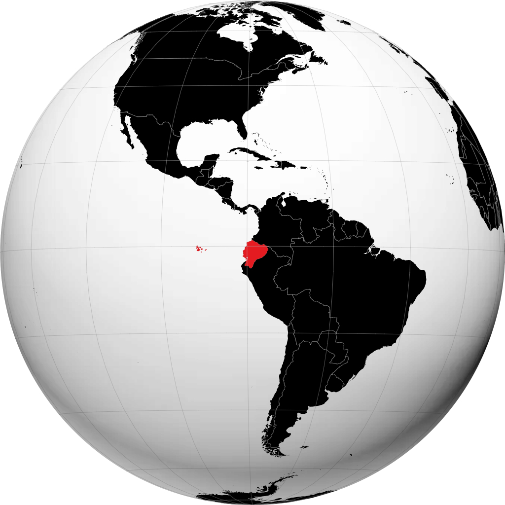 Ecuador trên quả địa cầu