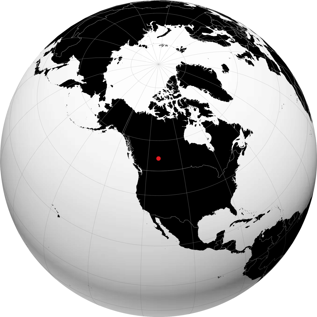 Edmonton trên quả địa cầu