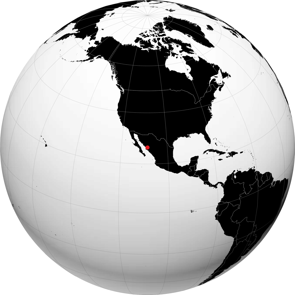 El Fuerte trên quả địa cầu