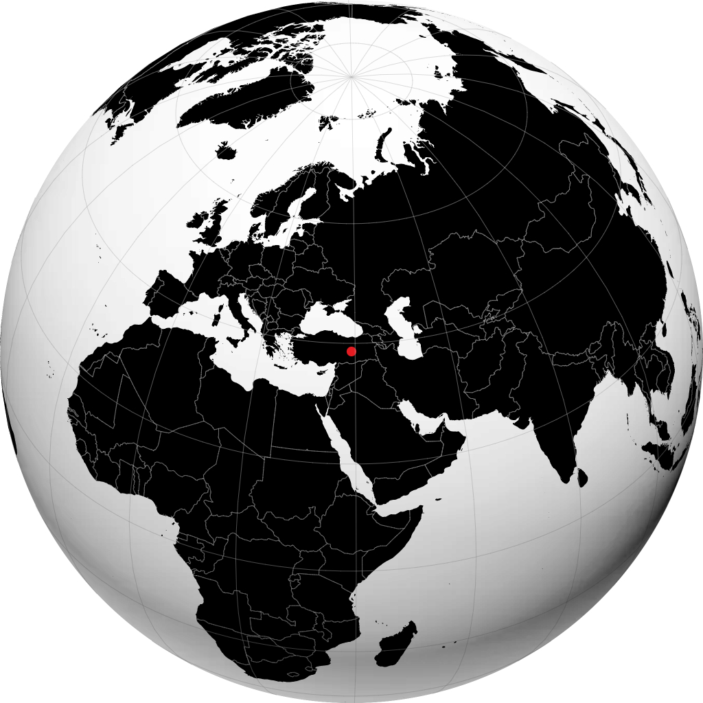 Elazığ trên quả địa cầu
