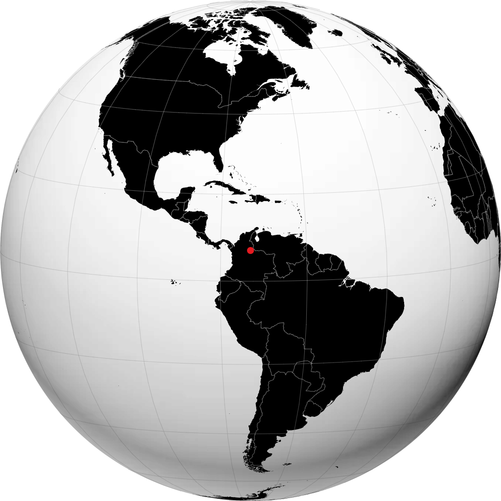 Floridablanca trên quả địa cầu