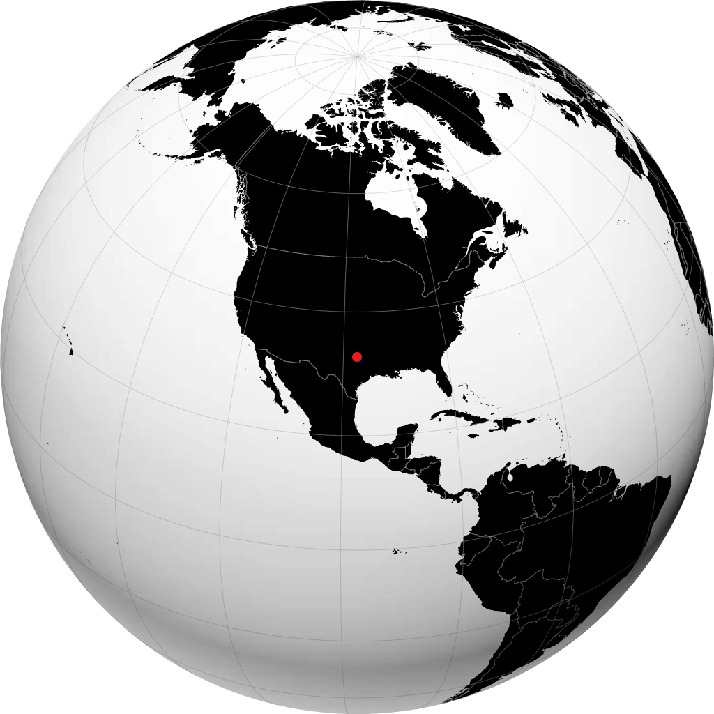 Fort Worth trên quả địa cầu