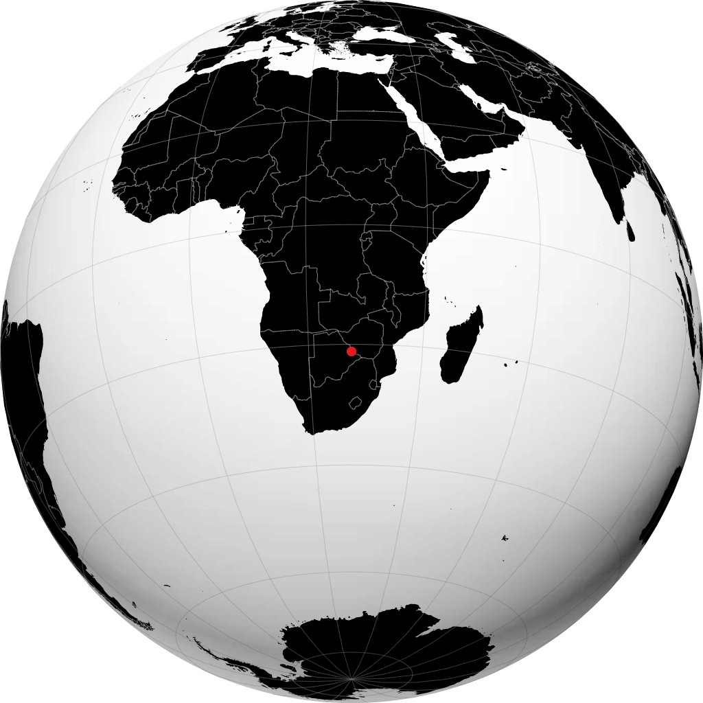Francistown trên quả địa cầu