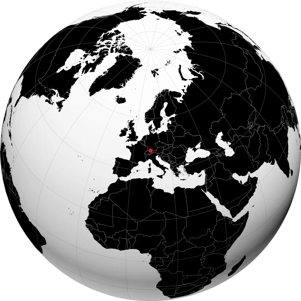 Friedrichshafen trên quả địa cầu