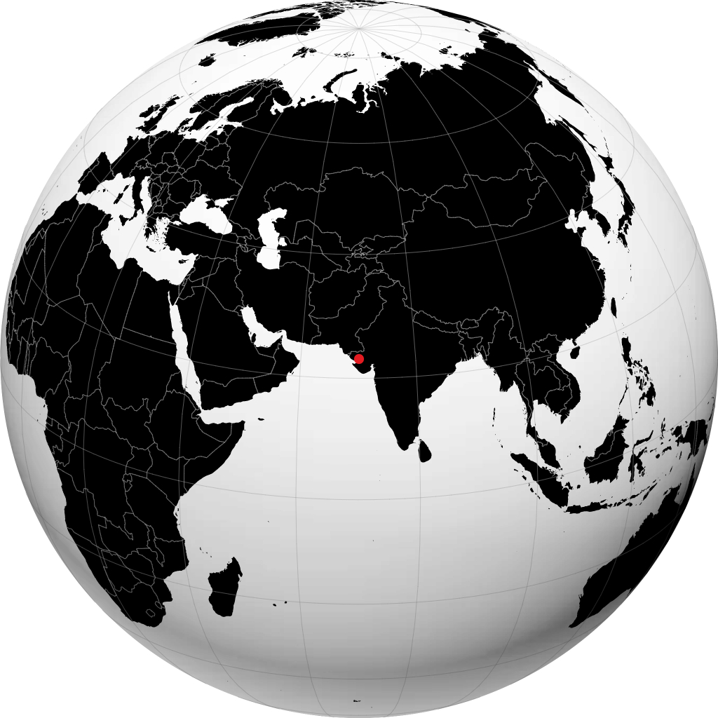 Gandhidham trên quả địa cầu